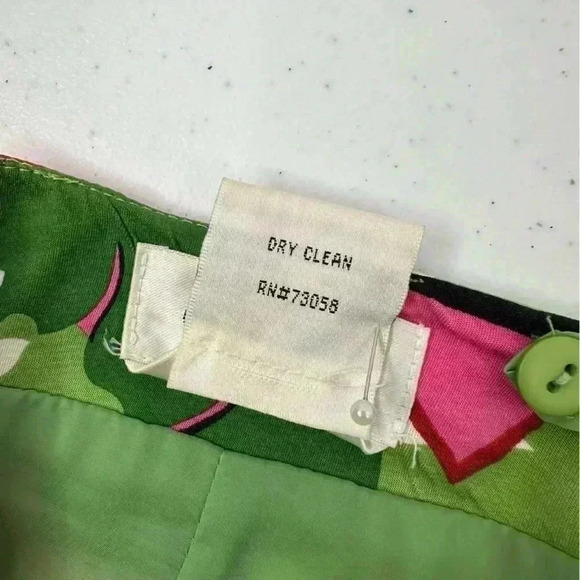 Talbots Stretch Silk/Cotton Blend Skirt Floral Colorful Print Knee Length Size 8 - Picture 6 of 11